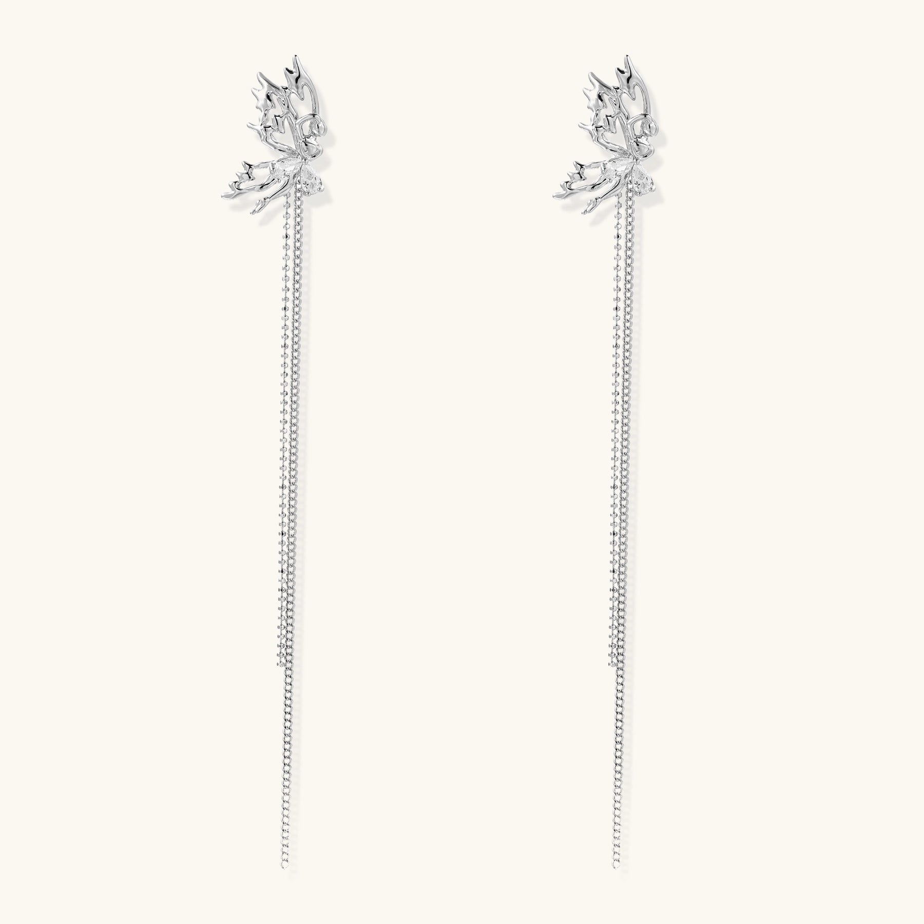 Ethereal Leaf Cascade Earrings