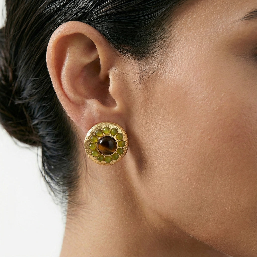 Golden Hour Halo Studs